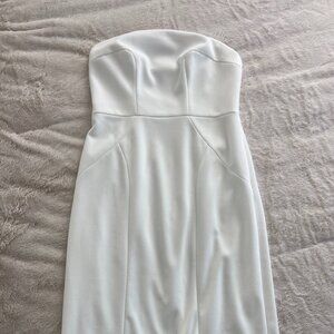 BHLDN white midi dress